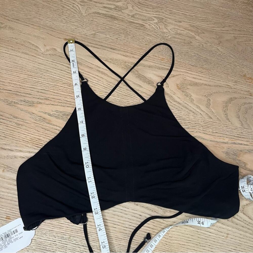 DUNDAS x REVOLVE Cyrus Cropped Halter Top Wrap Around Ties Sample Size Small - Picture 4 of 5